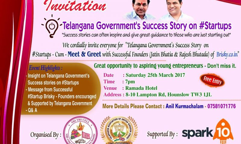 Telangana Govt Success Story on Startups (Meet & Greet)