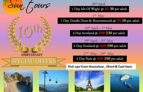 Sun tours 10th Anniversary Special offers